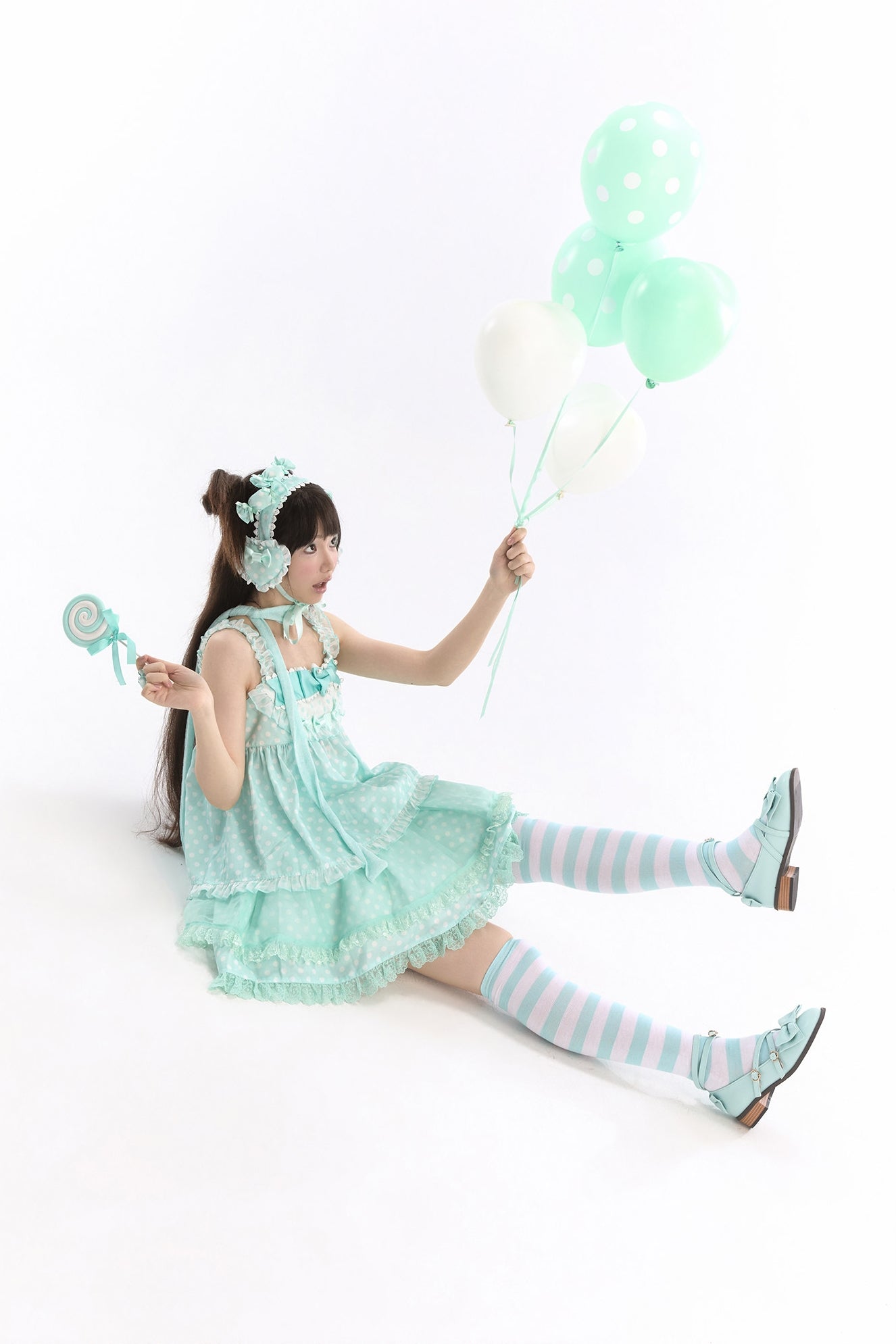Candy Blog Lolita Green Top & Skirt Set