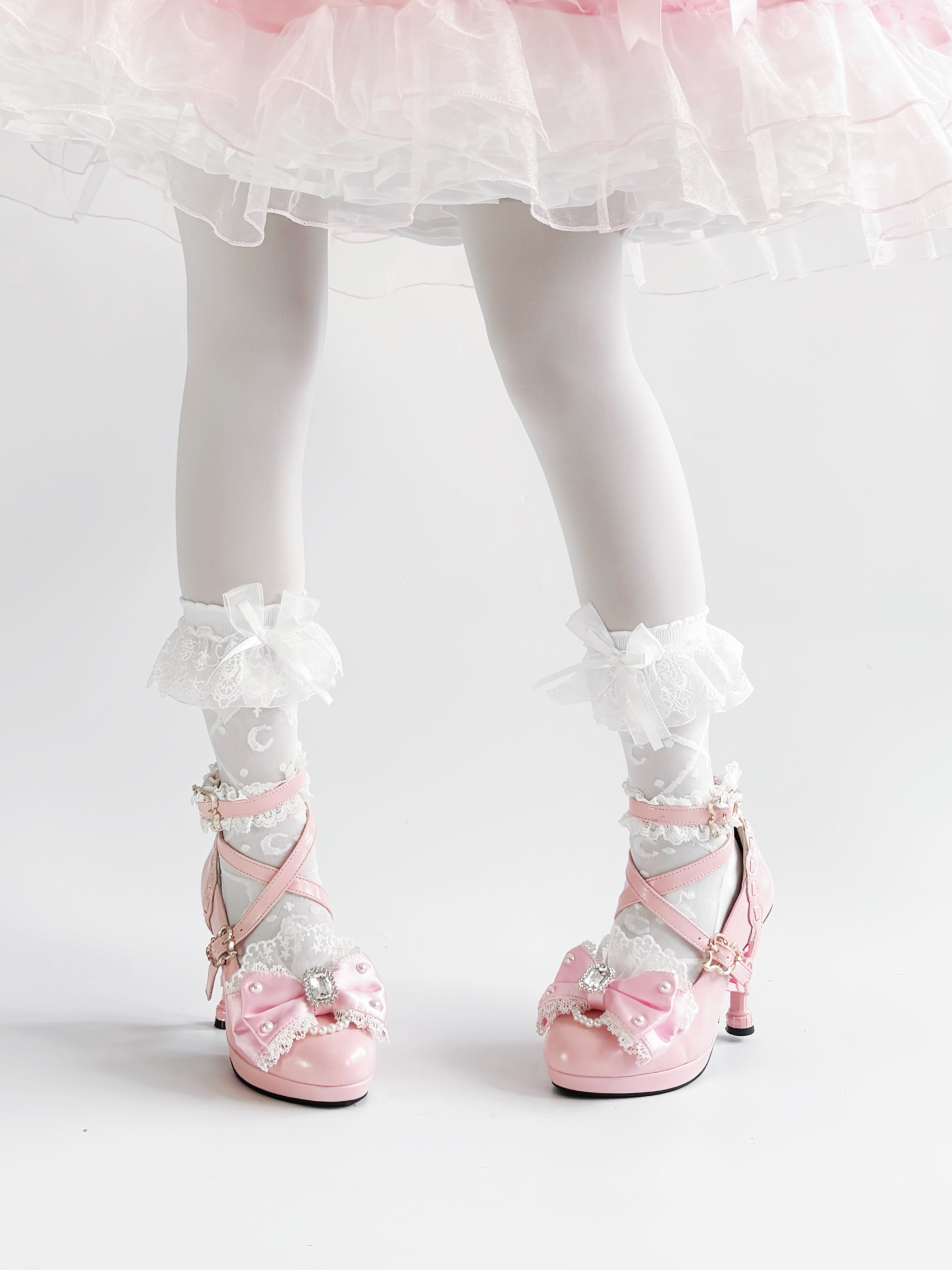 Heisei Yukihime Japanese Unique Heel Lolita Pumps