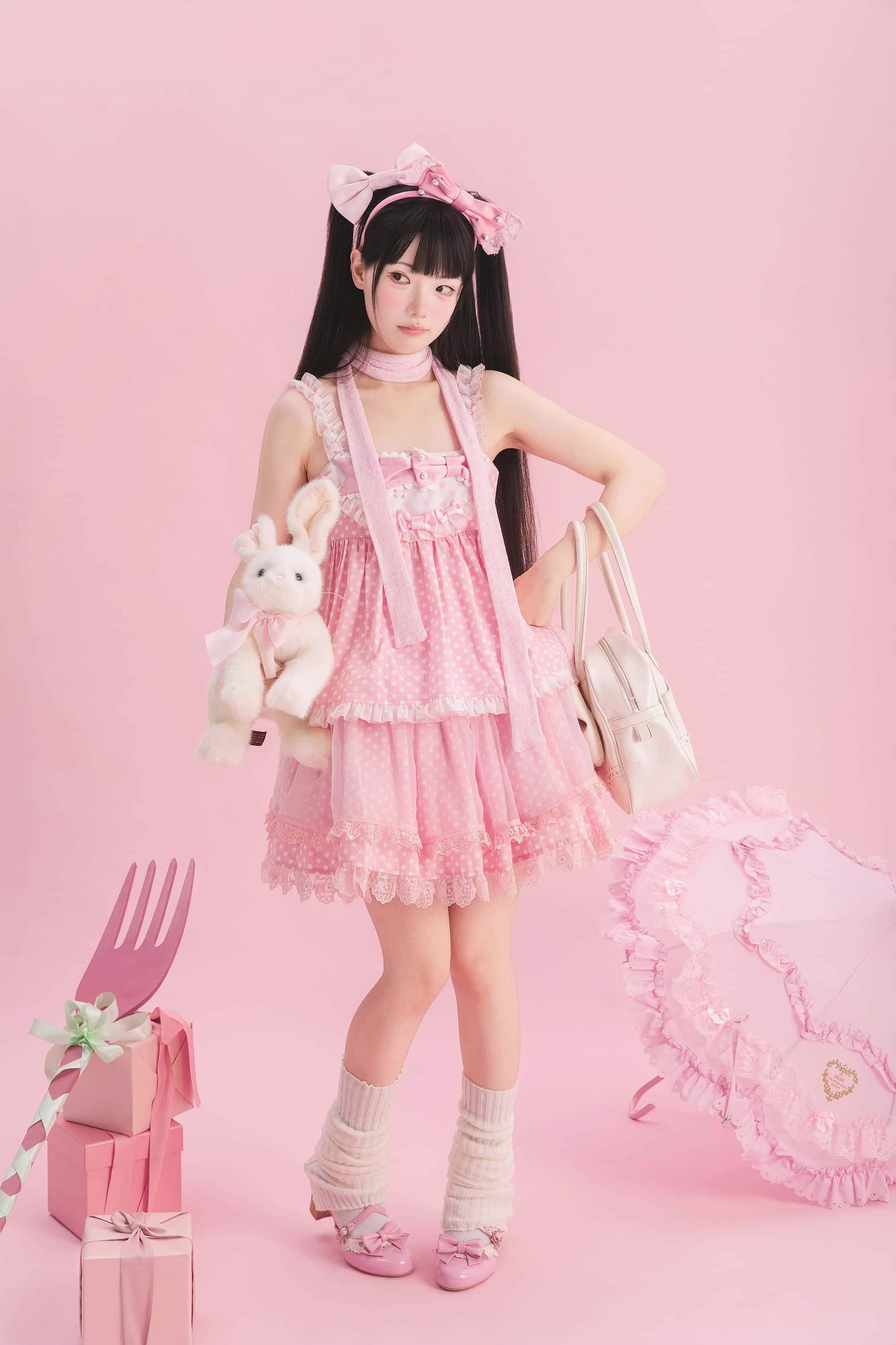 Candy Blog Lolita Pink Top & Skirt Set