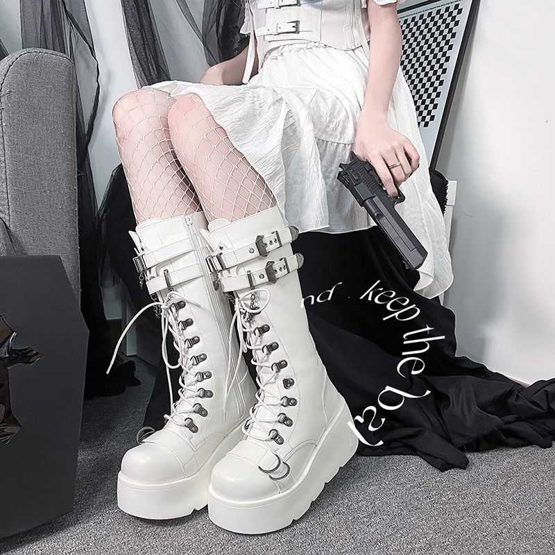 Lolita Punk Goth Platform Knight Boots LE5019