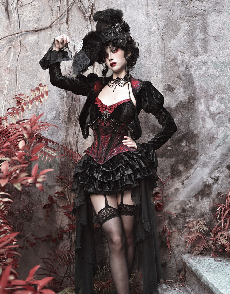 Lolita Dark Demon Suspender skirt suit LG1007