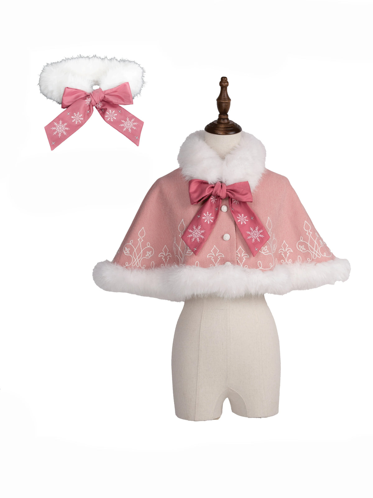 Arrive At The Land Of Snow Christmas Tulle Embroidery Lolita OP Dress