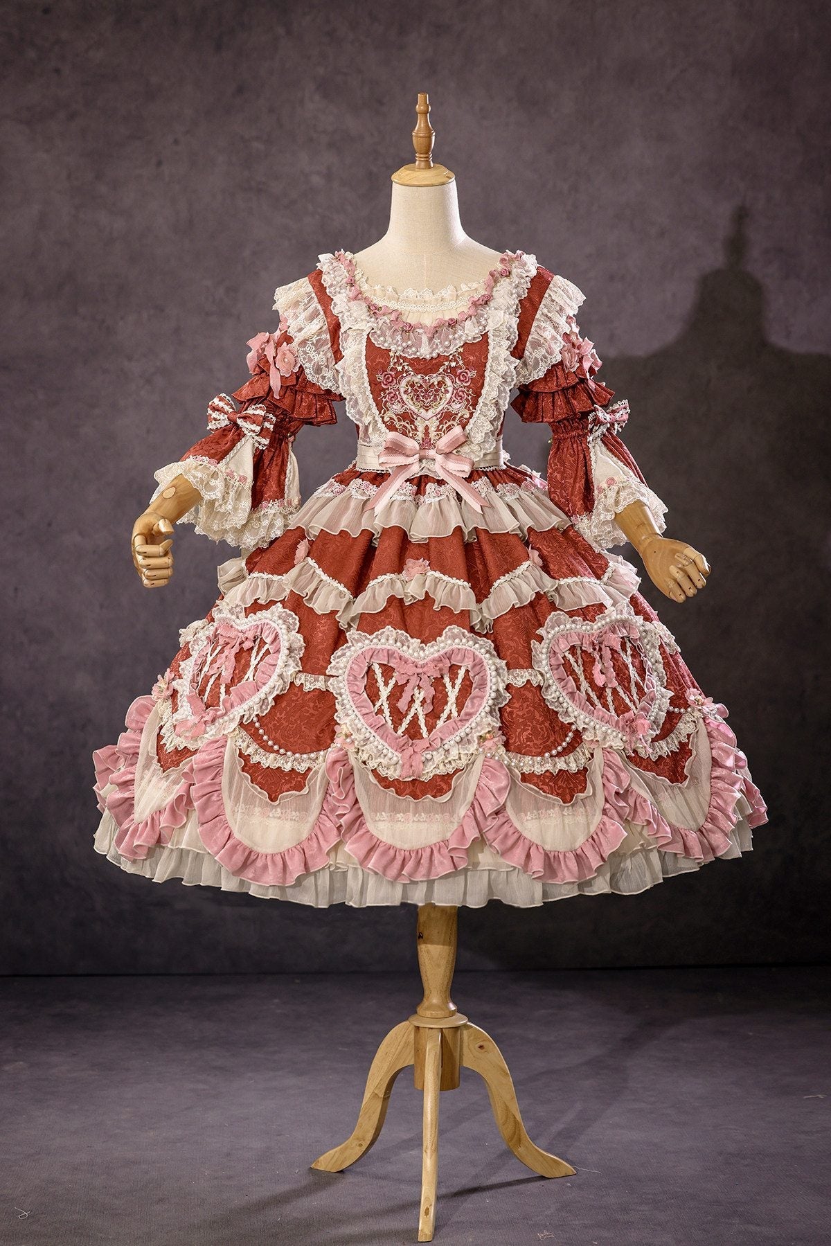 Moonlit Rose Vintage Cake Lolita OP Dress