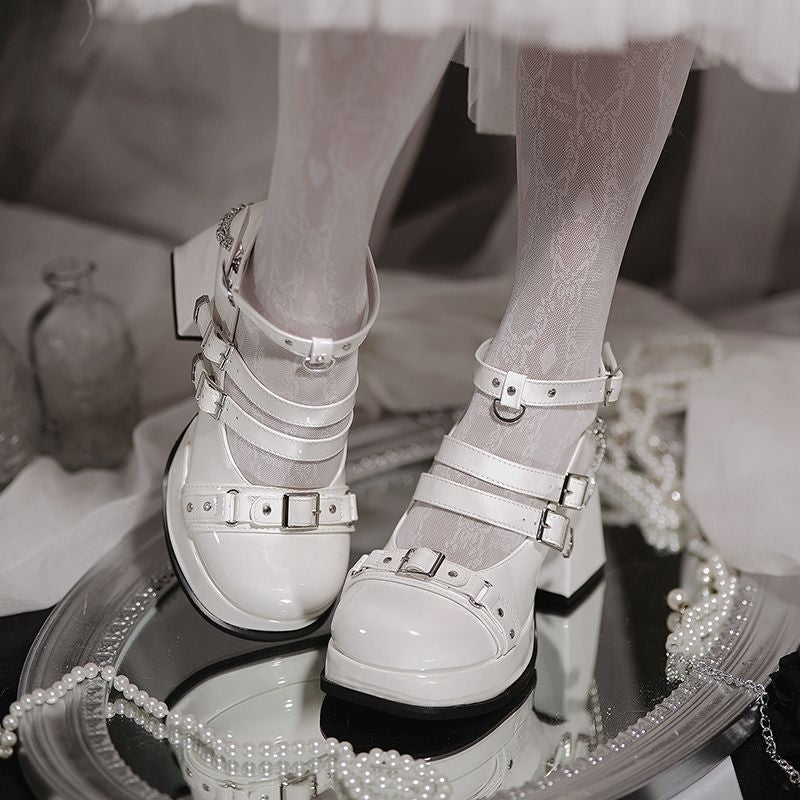Lolita Japanese Mary Jane Elegant High Heels LE5021