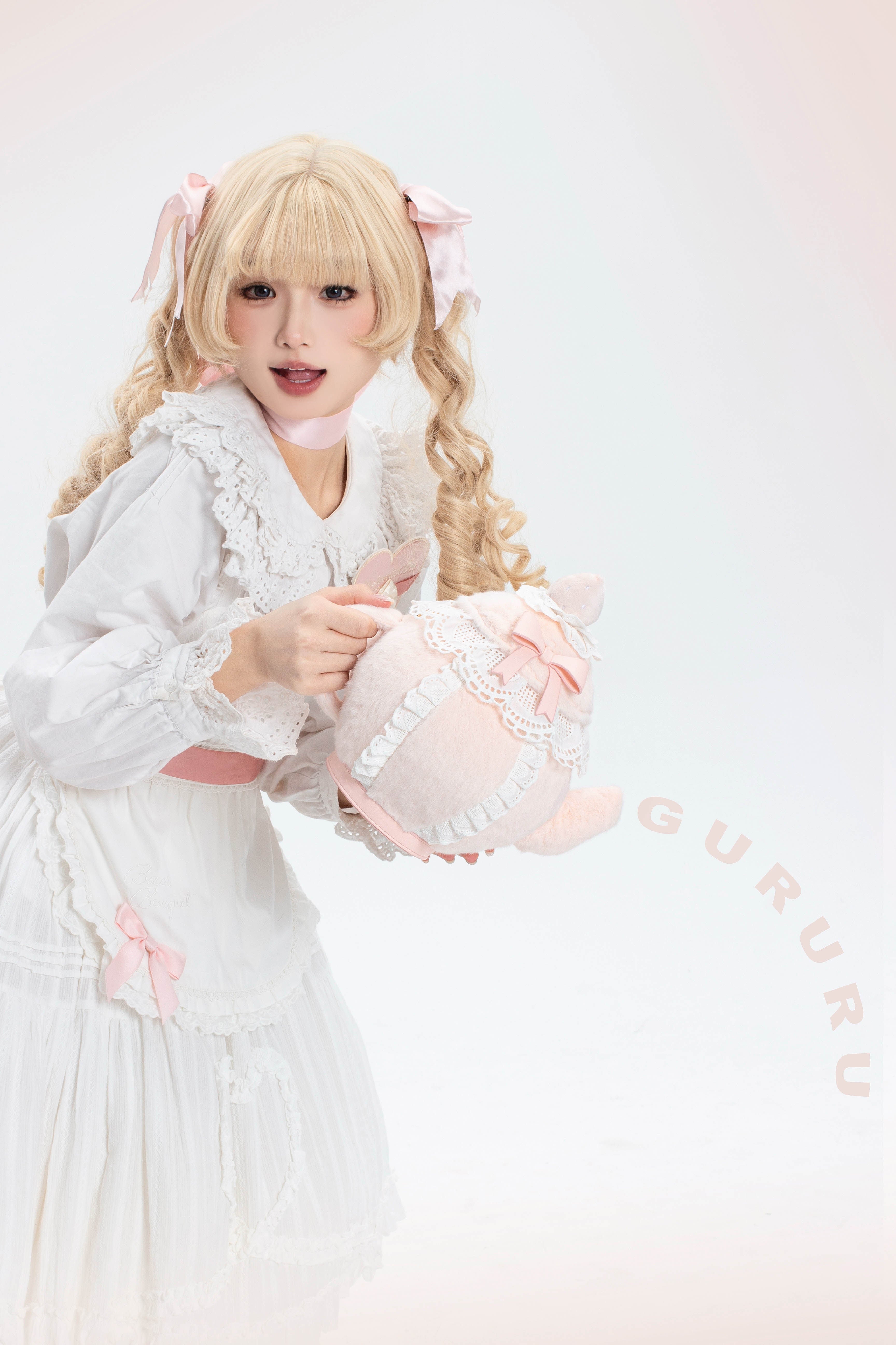 Plush Teapot Shaped Cute Plush Teapot Lolita Crossbody Bag