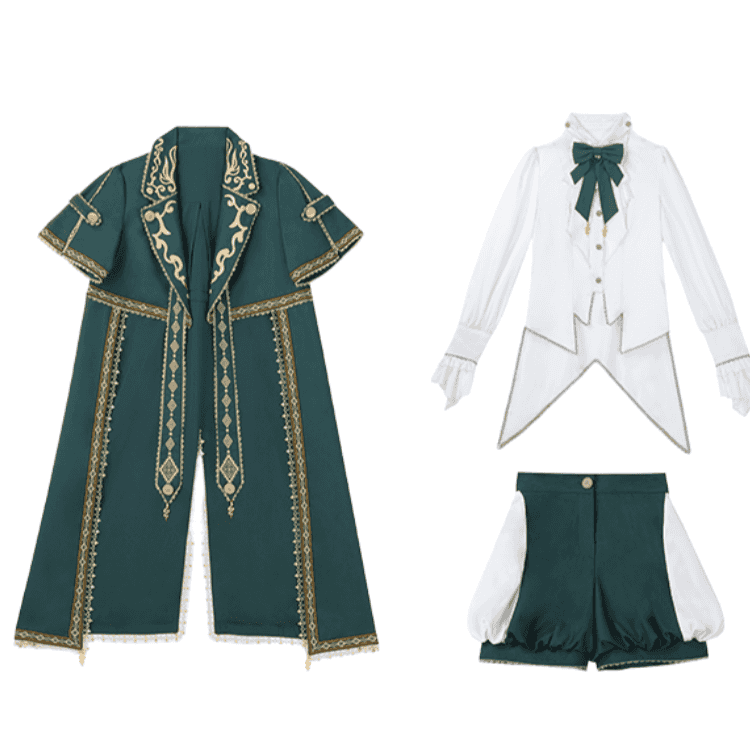 Fall Military Ouji Prince Suit & Cape Set LO1004