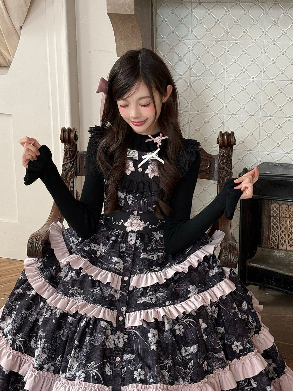 Star‑of‑Bethlehem Lily Japanese‑Style Classic Lolita JSK Dress