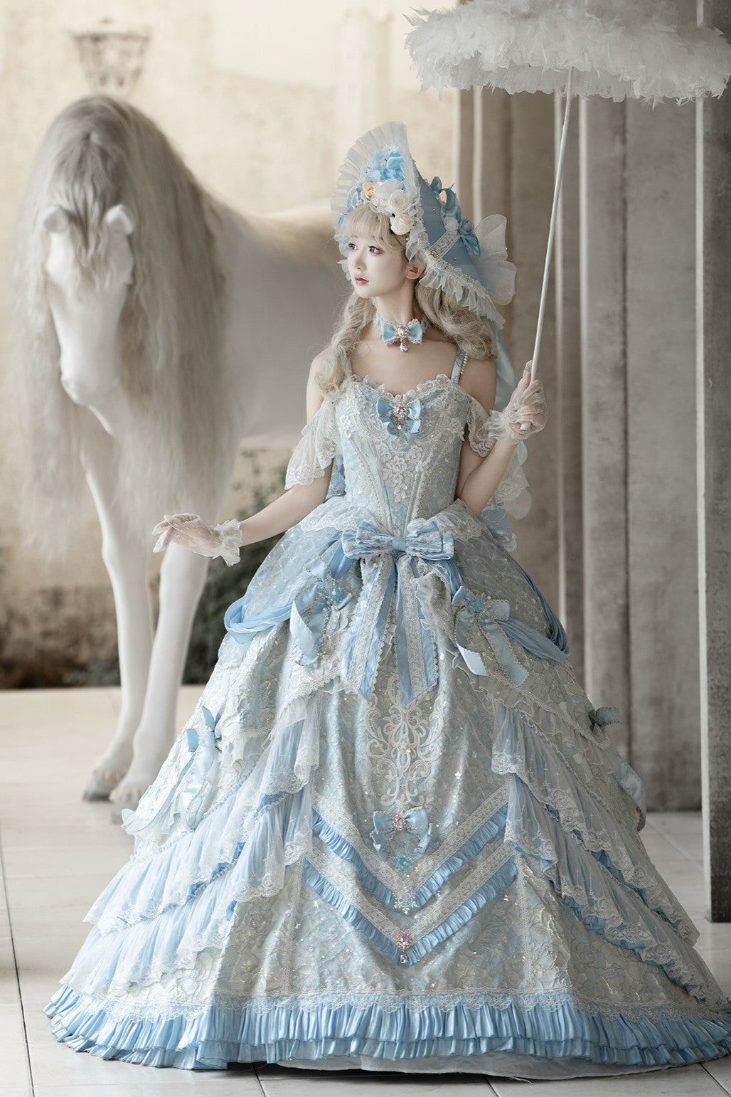 Step On Snow Japanese Sweet Bridal Lolita Dress