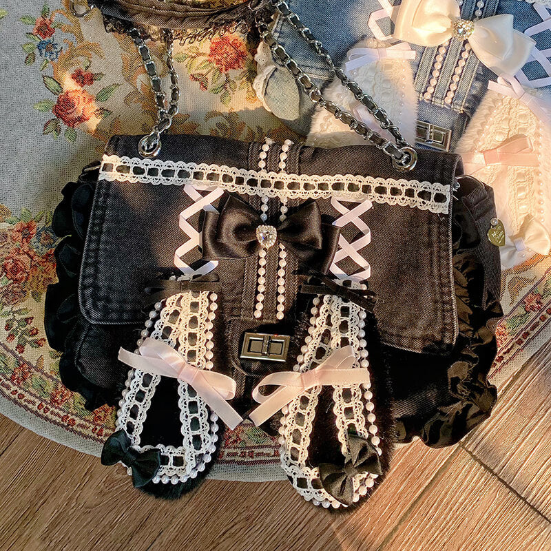 Lolita Rabbit Ear Chain Shoulder Bag LE8009