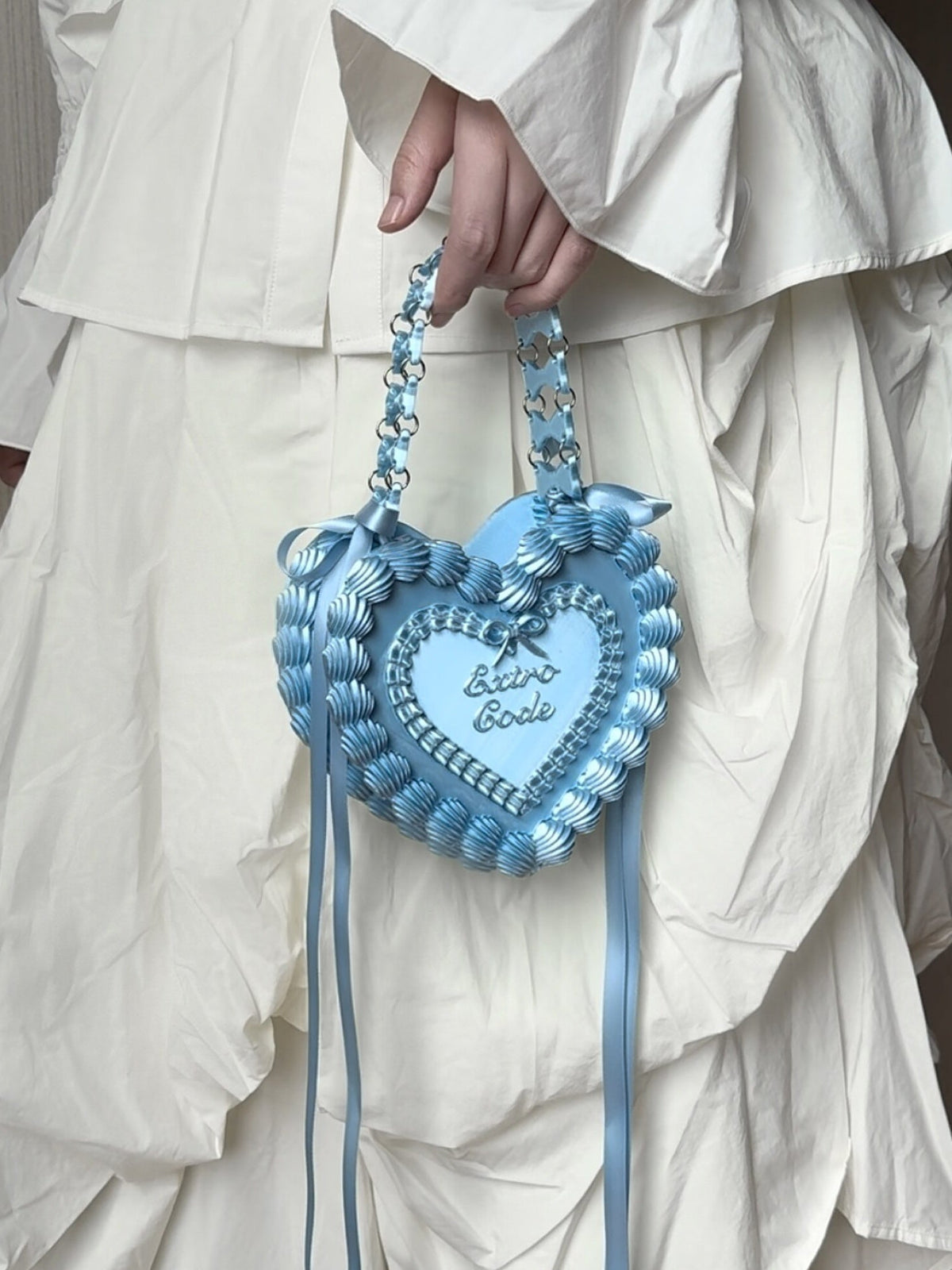 Heart Cake 3D Printed PLA Resin Handbag Crossbody Bag