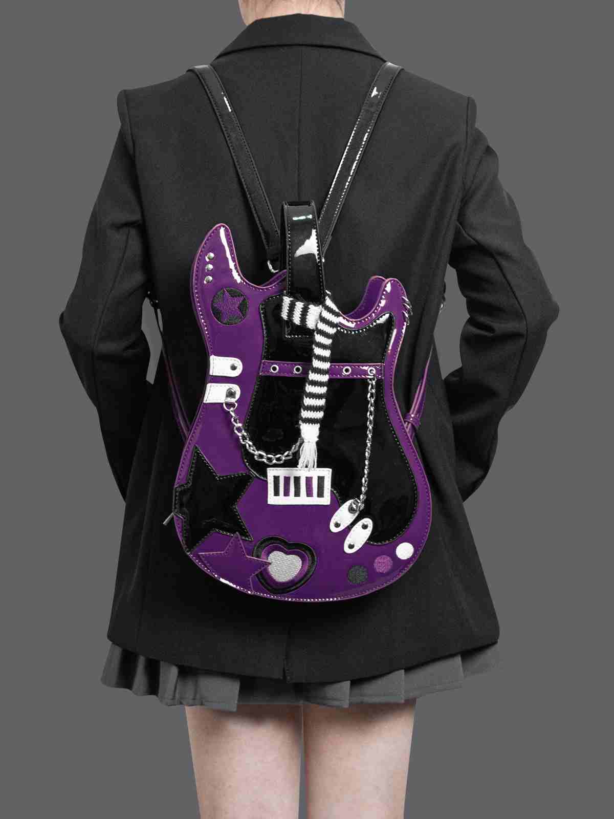 Lolita Punk Goth Guitar Backpack LE8001