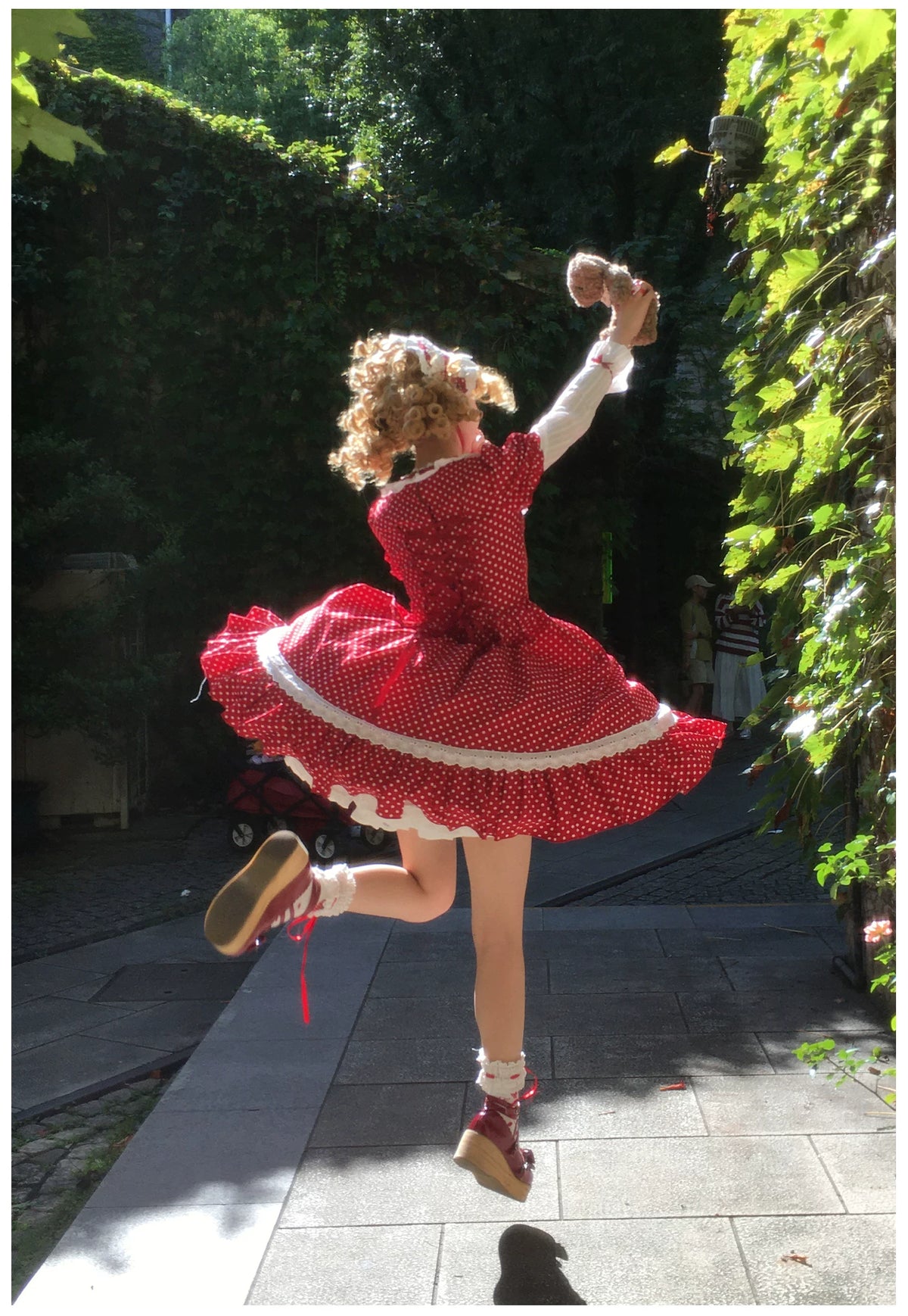 Showa Chronicle Old‑School Sweet Polka‑Dot Lolita OP / JSK Dress