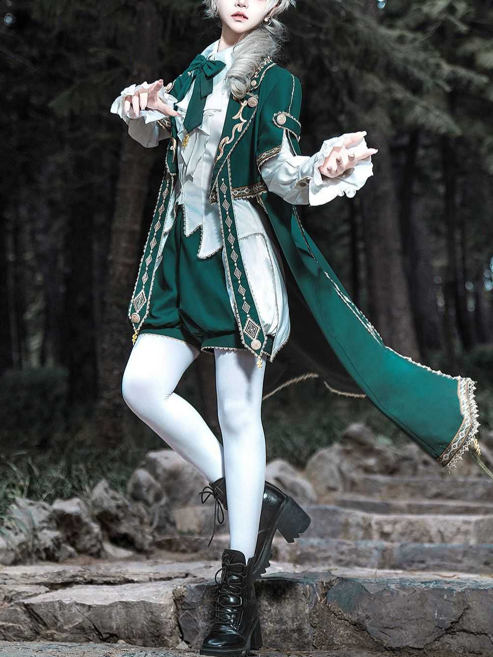 Fall Military Ouji Prince Suit & Cape Set LO1004