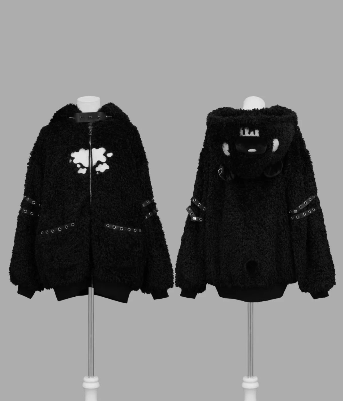 Bear Ear J-Style Cute Fleece Lamb Wool Sweatshirt Jacket