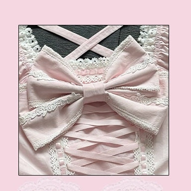 Showa Sweetheart Vintage Japanese‑Style Lolita OP Dress Accessories