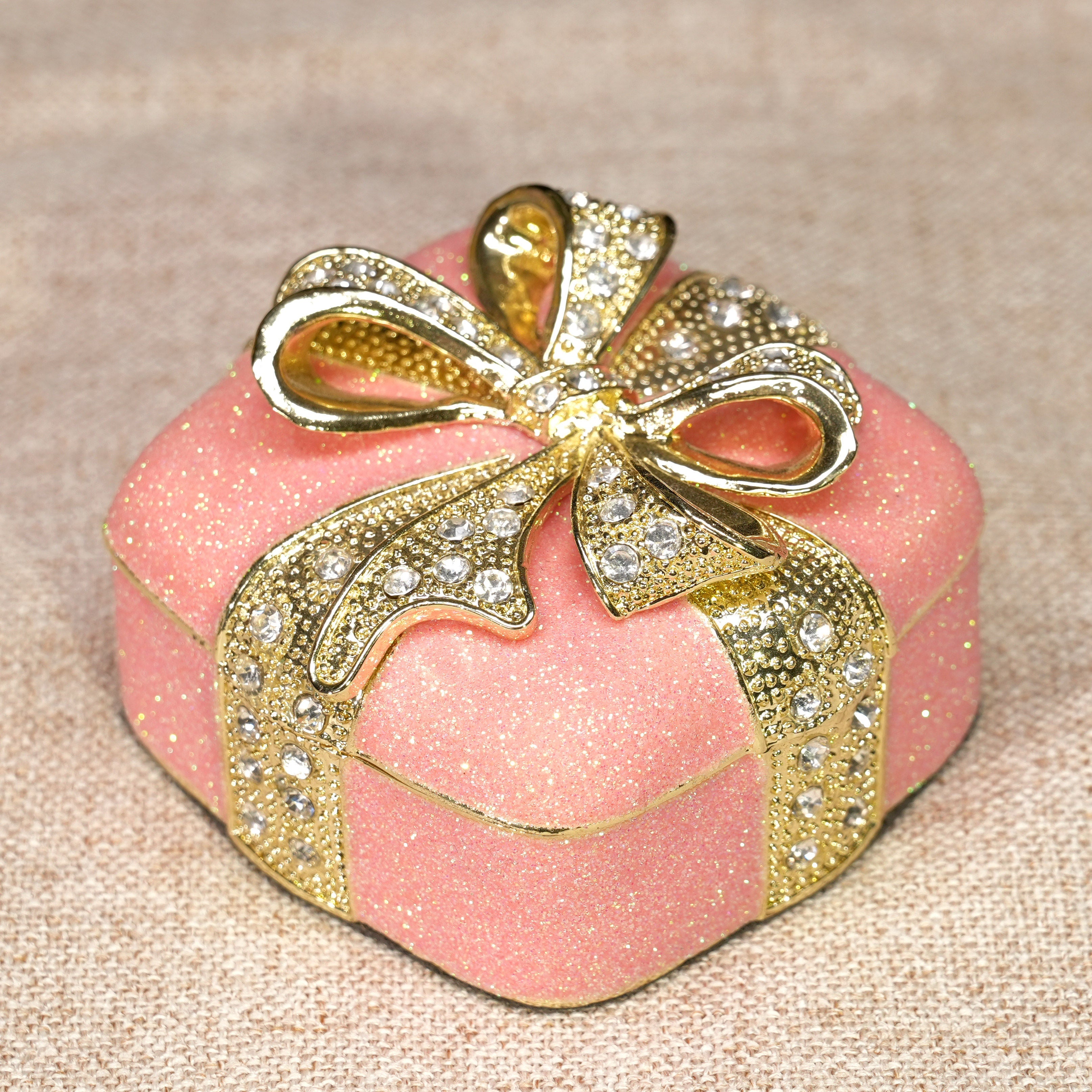 Heart-Shaped Gift Box Enamel Jewelry Box Lolita Decor Gift