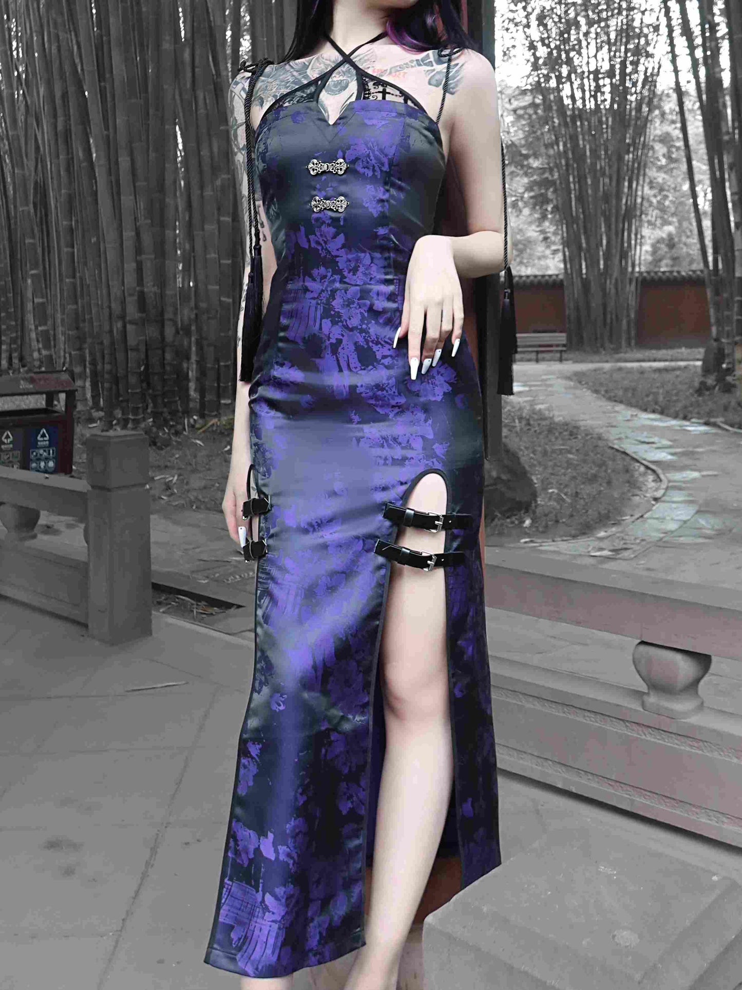 Lolita Halloween Gothic Ninja Bodycon Dress LG1028