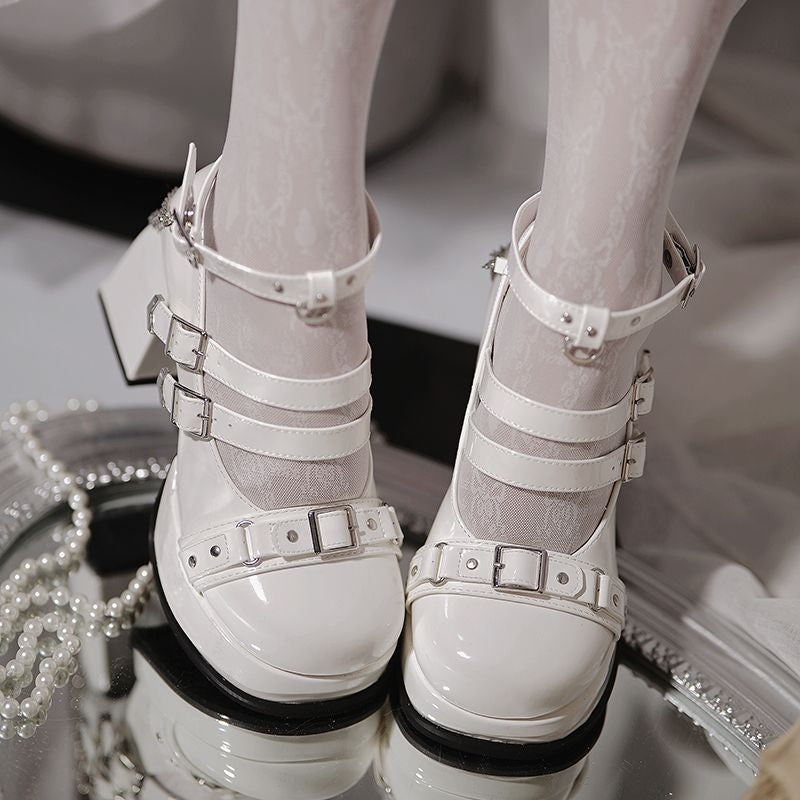 Silent Poem Japanese Mary Jane Heels