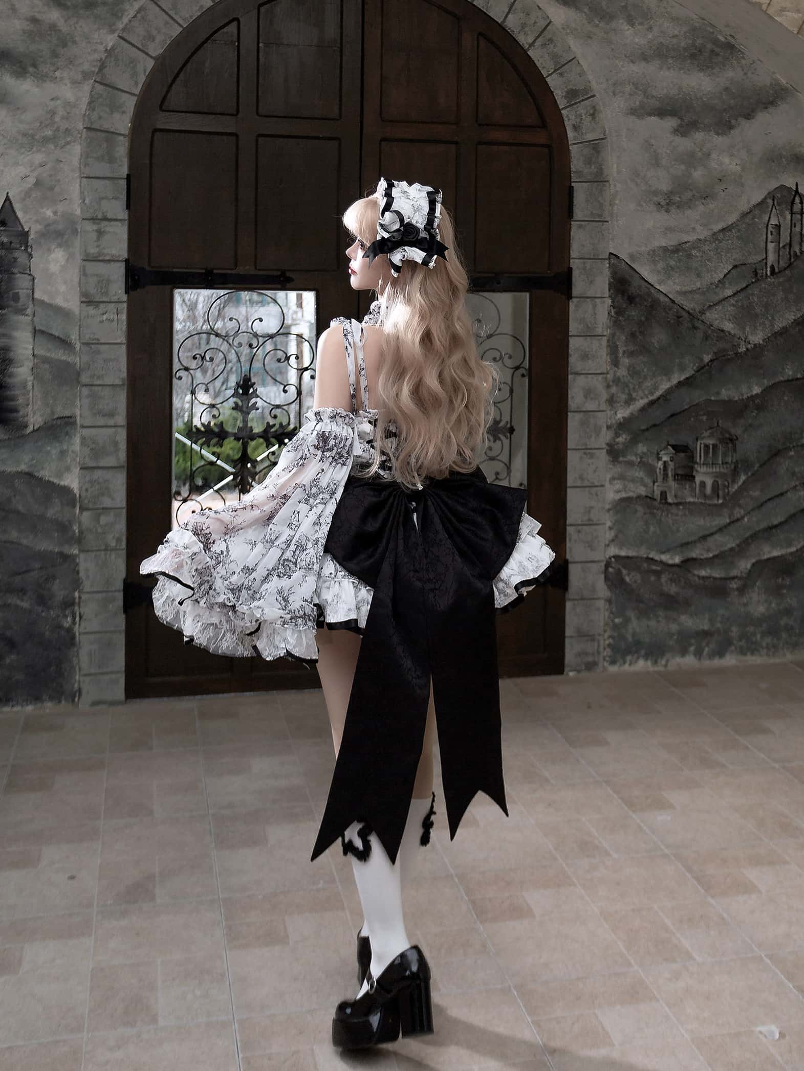 Rainy Celadon Lolita Boned Corset Dress