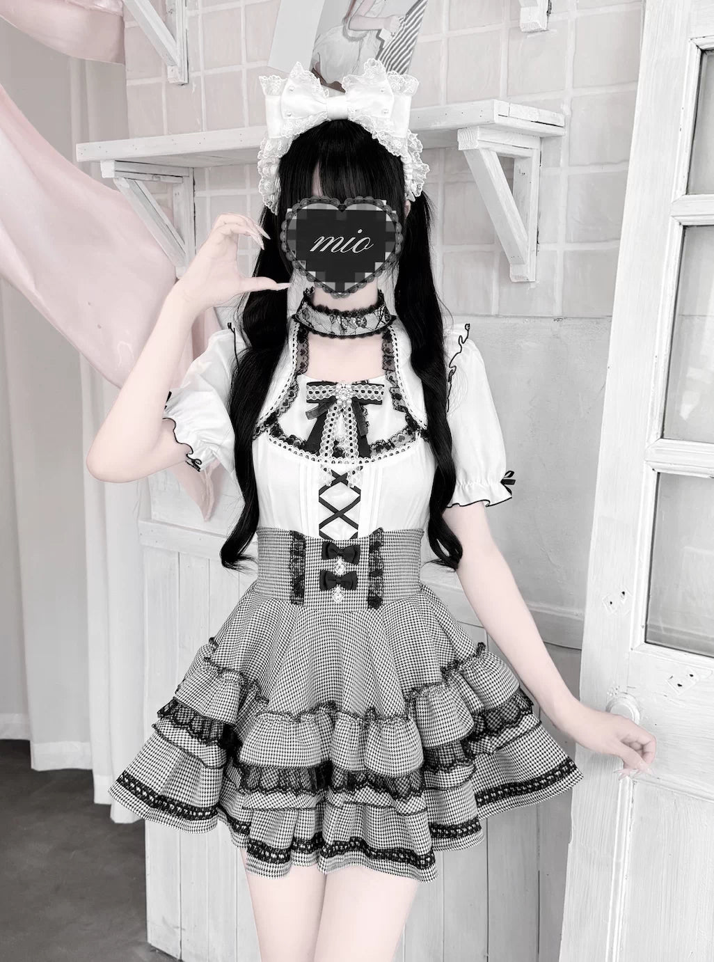 Vanilla Reply Transfer Student Collab Sweet Blouse and Skirt