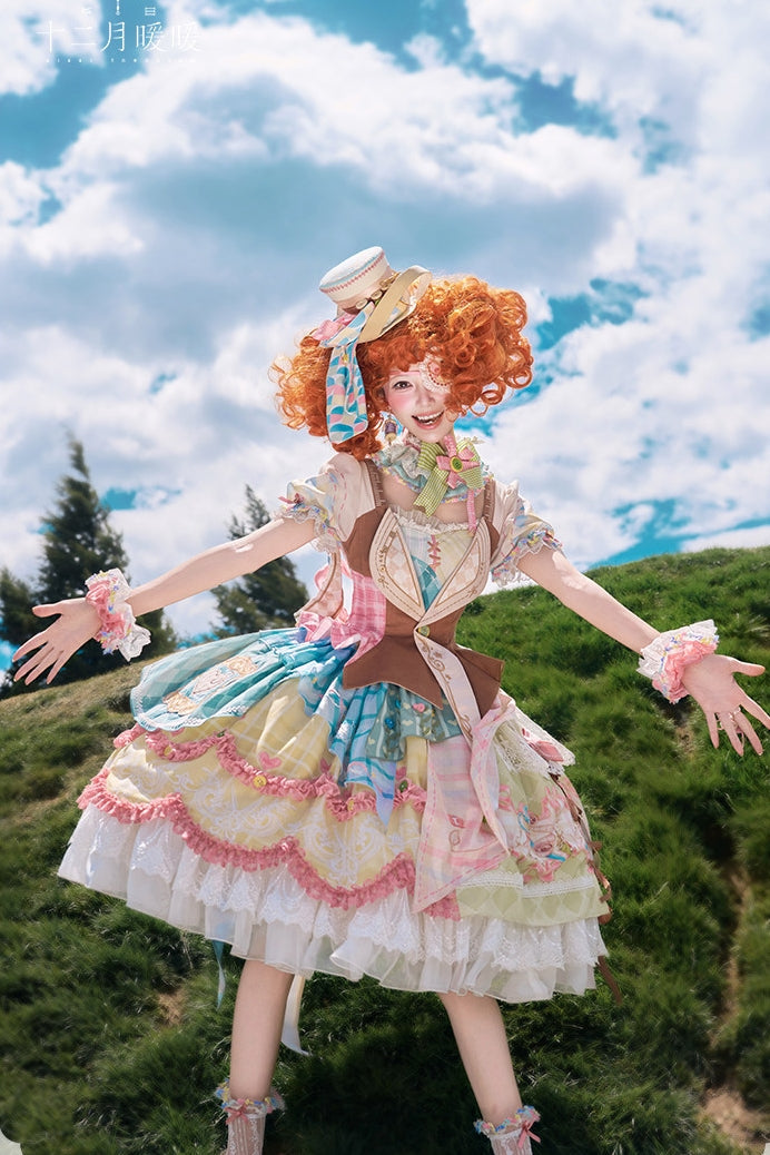 Infinity Warmth Art of Tailoring Lolita Spliced OP Full Set