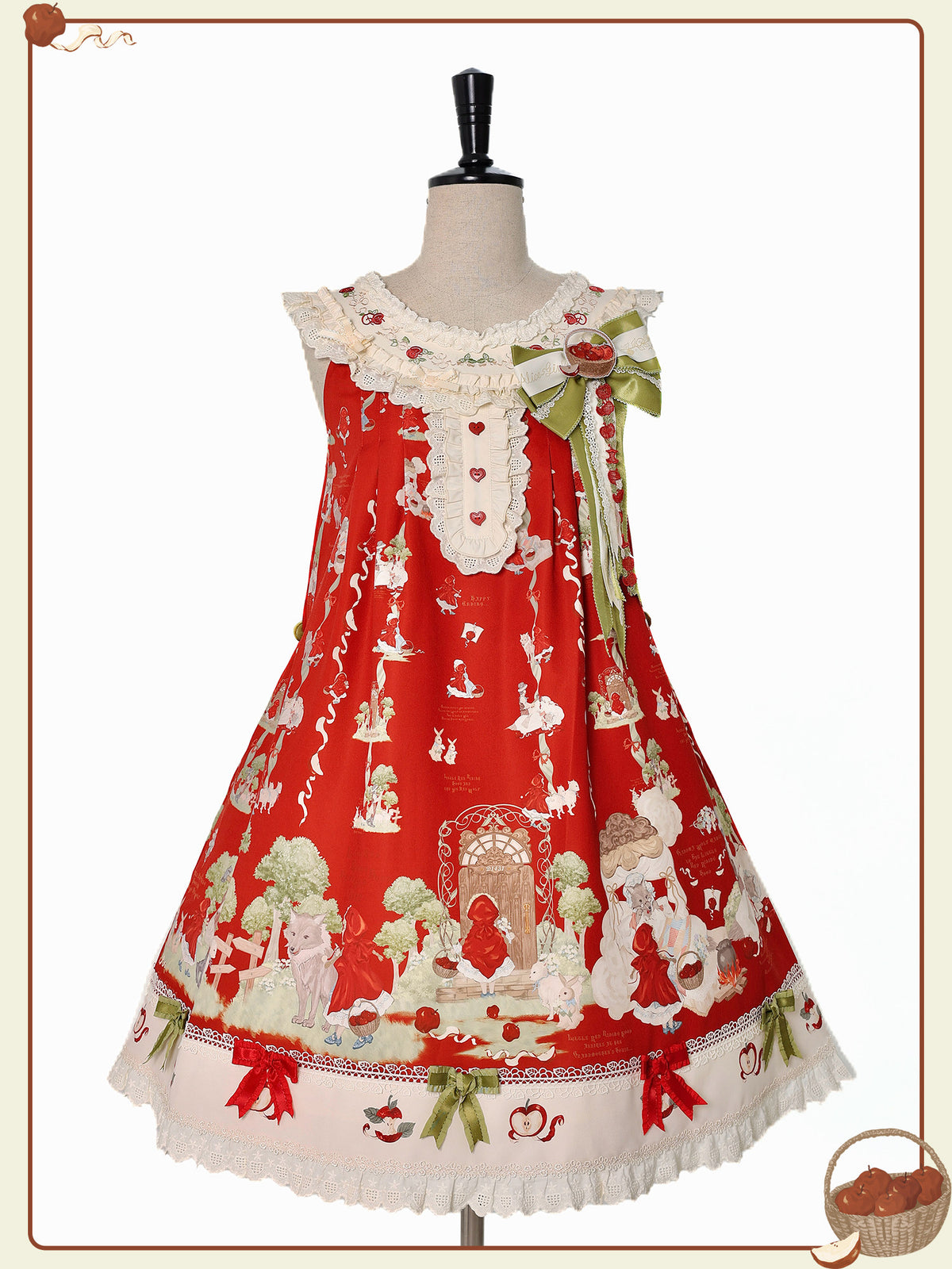 Little Red Riding Hood Original Fairy Tale Style Lolita A-Line JSK Dress