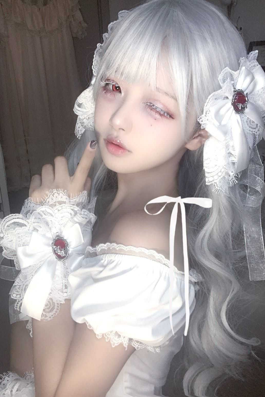 Lolita Y2K Lace Bow Hair Clips/Arm Sleeves