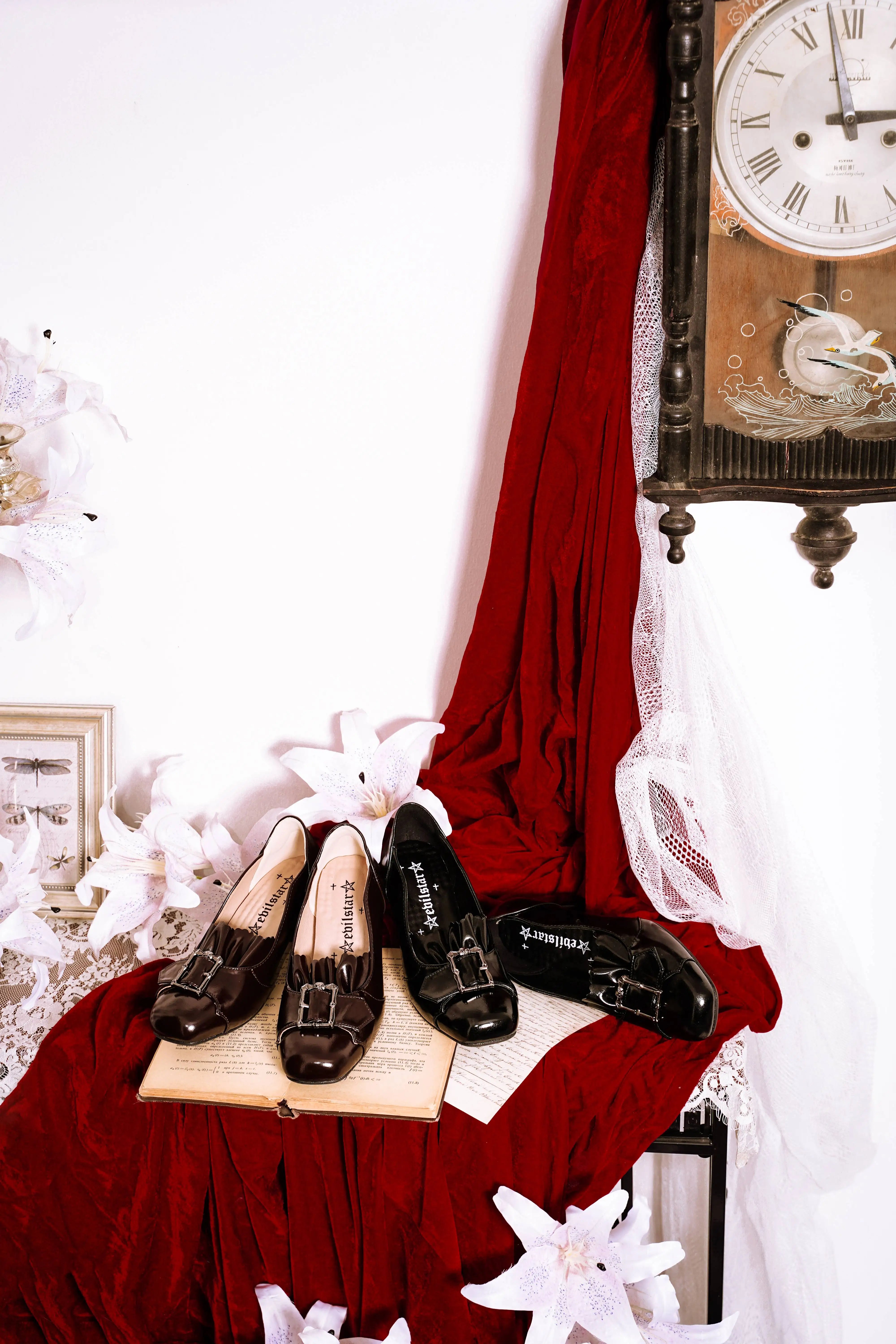 Century Elegance Vintage Gothic Mary Jane Block Heel Lolita Pumps