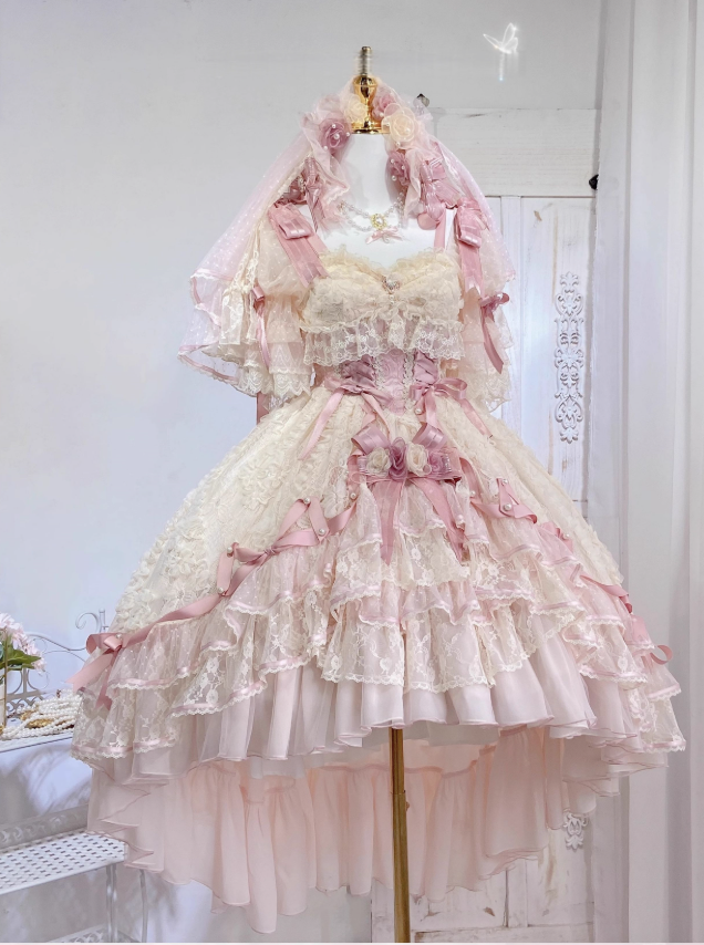 Lolita Cute Embellishment Rose Dress LS1011