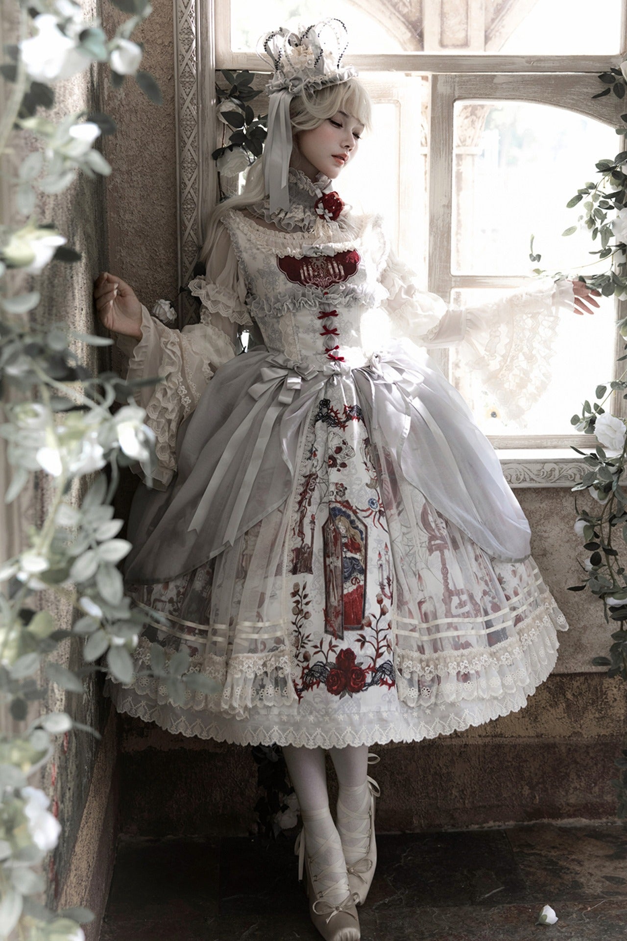 Sleeping Beauty Forest Fairy Tale Gothic Lolita JSK Dress