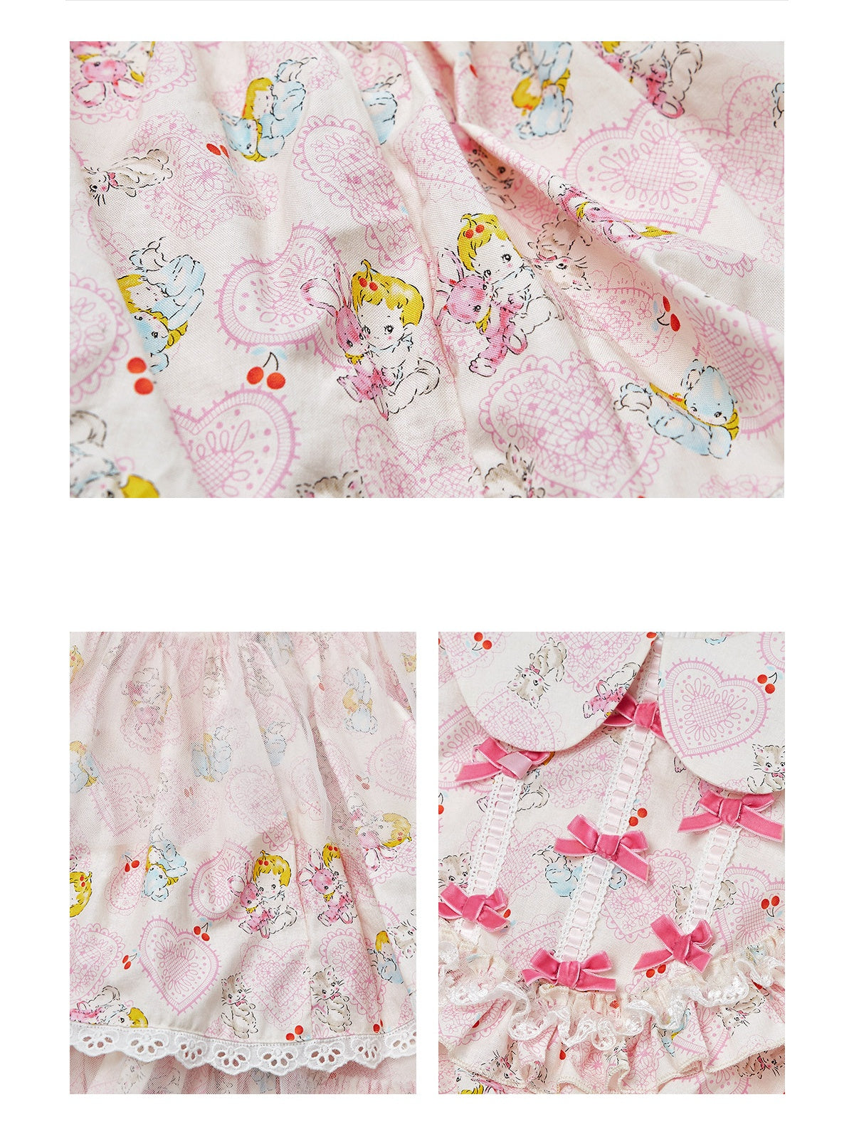 Candy Cottage Showa Retro Pink Dress