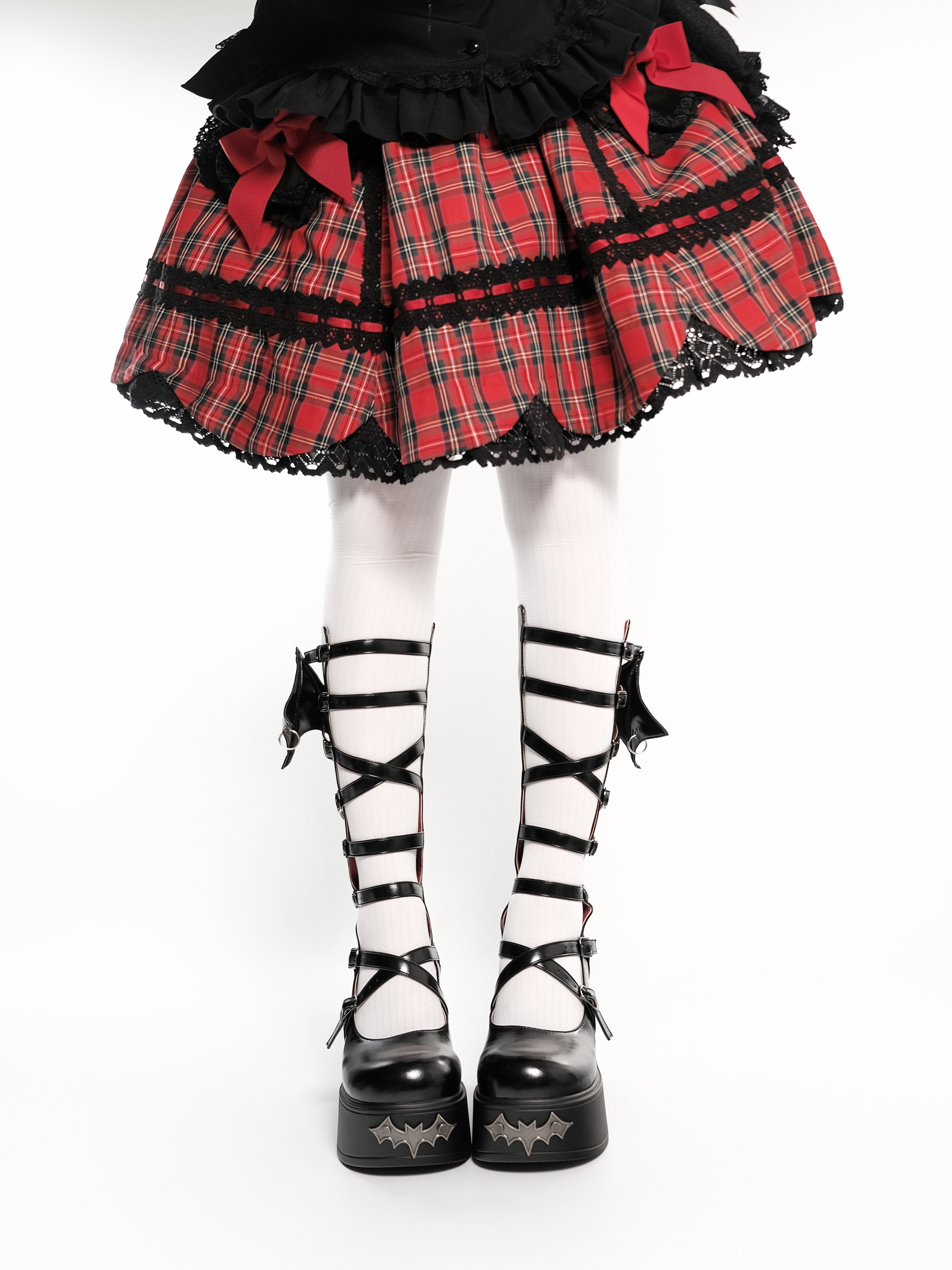 Bat‑Banquet Invitation Gothic Dark Vampire Platform Lolita Boots