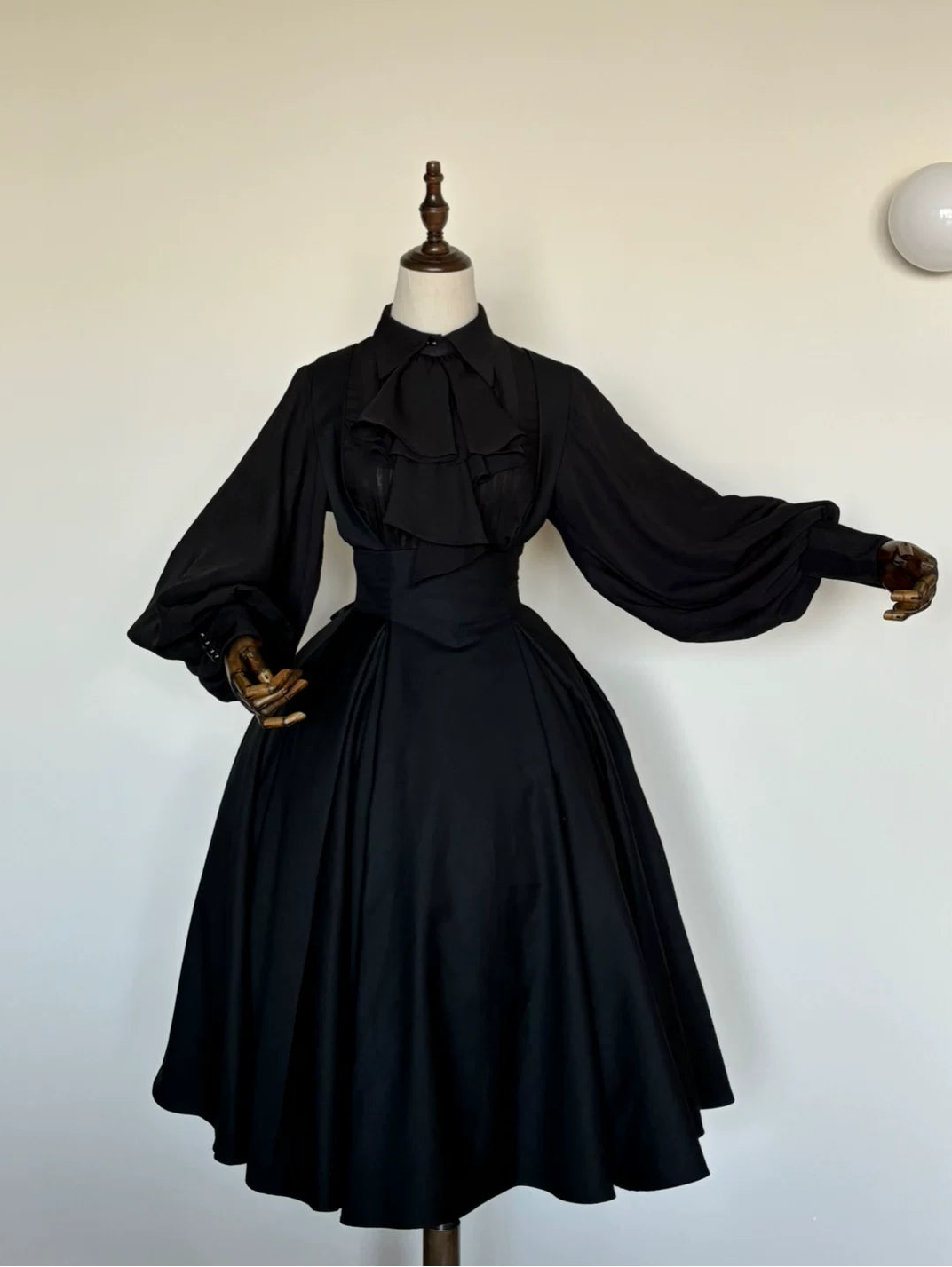 Black Iris Lolita High Waist Suspender Skirt Short Long Classic Gothic