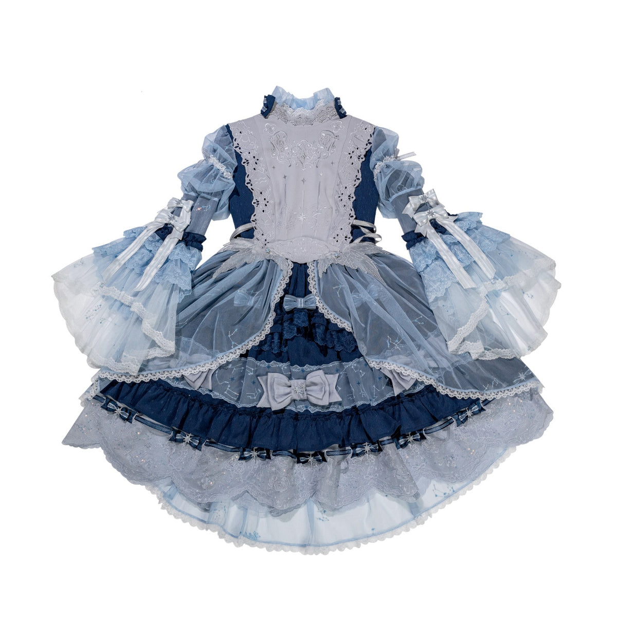 Stellar Symphony Lolita Light Moonlight & Midnight Sky Dress