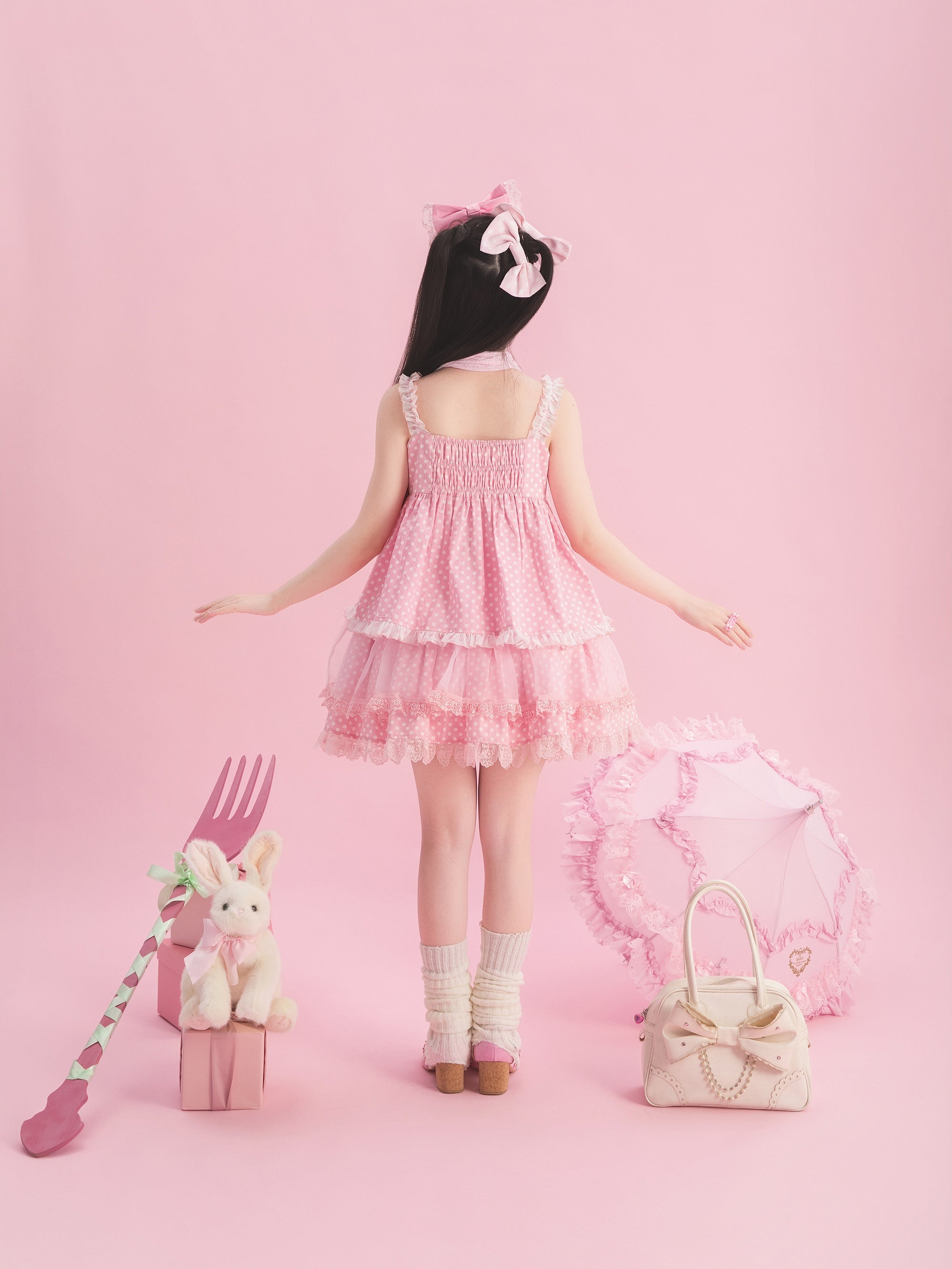 Candy Blog Lolita Pink Top & Skirt Set
