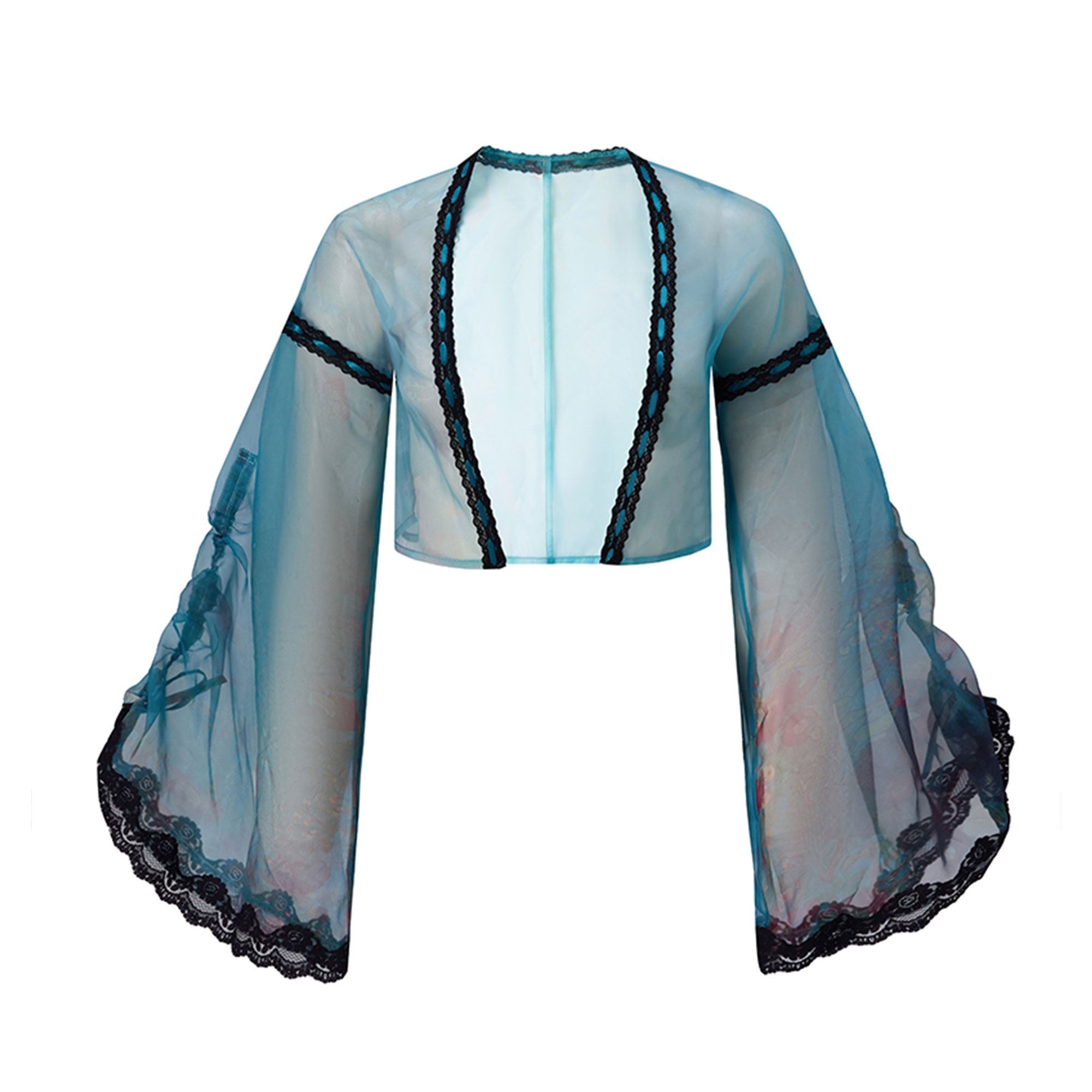 Misty New Dawn Peacock Blue Classic Lolita Short JSK Tea Party Set