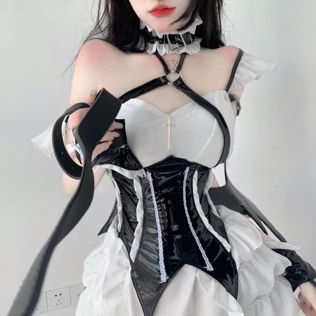 Lolita Little Devil PVC Lingerie Set LE1054