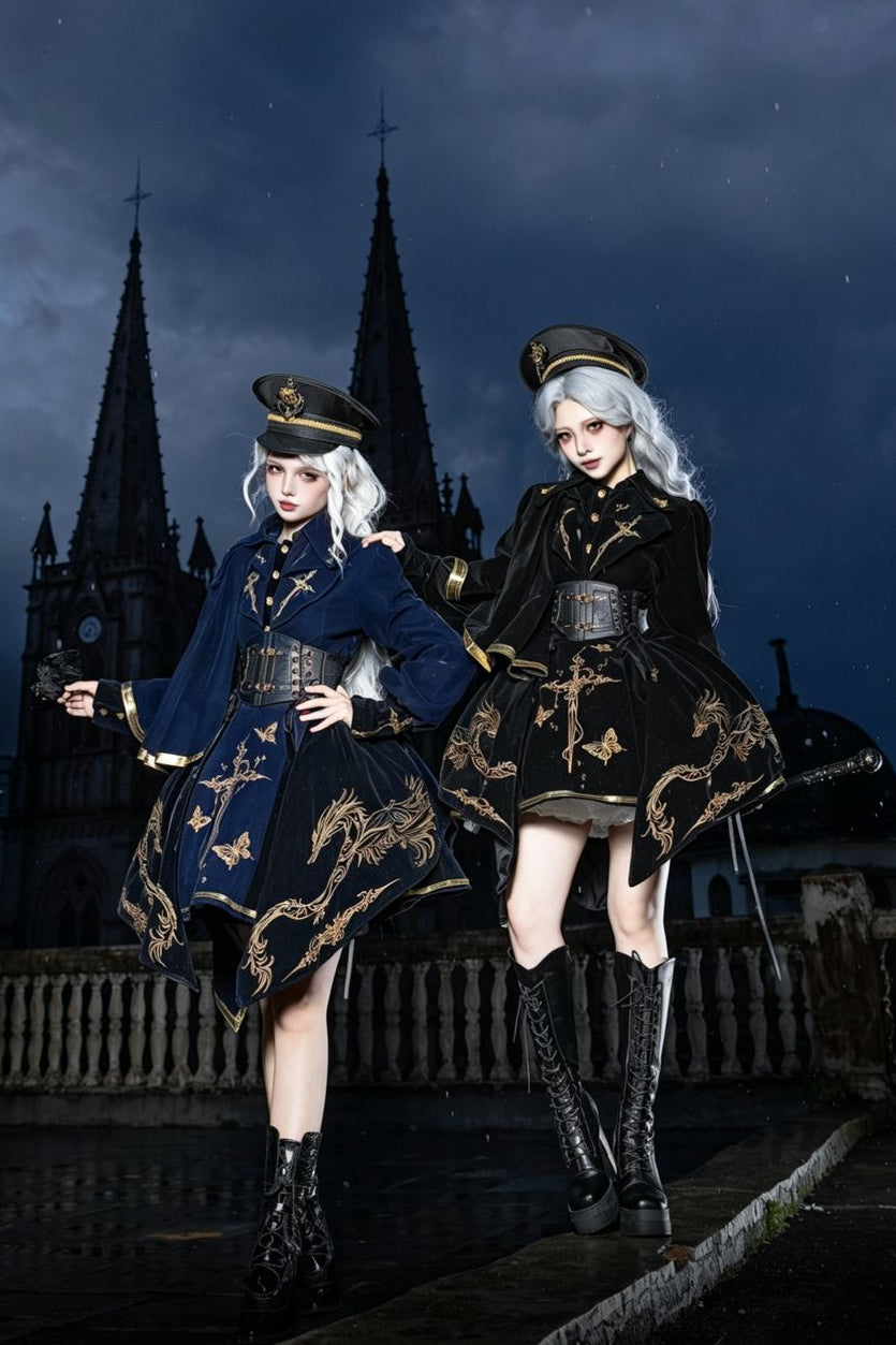 Crown of Wandering Dragon Lolita Original Designed Military Set