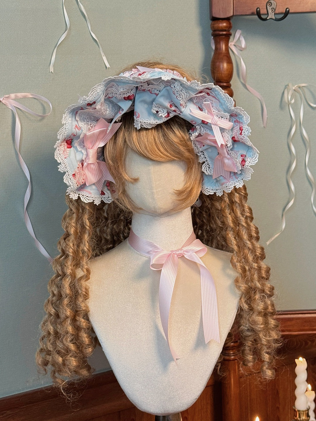 Strawberry Patissier Vintage‑Doll Aesthetic Lolita OP Dress