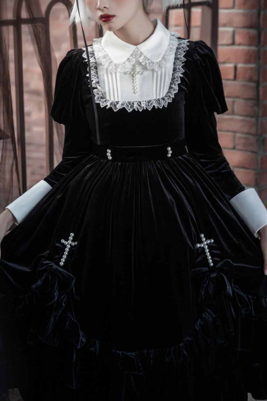 Lolita Gothic Maid Dress LG1035