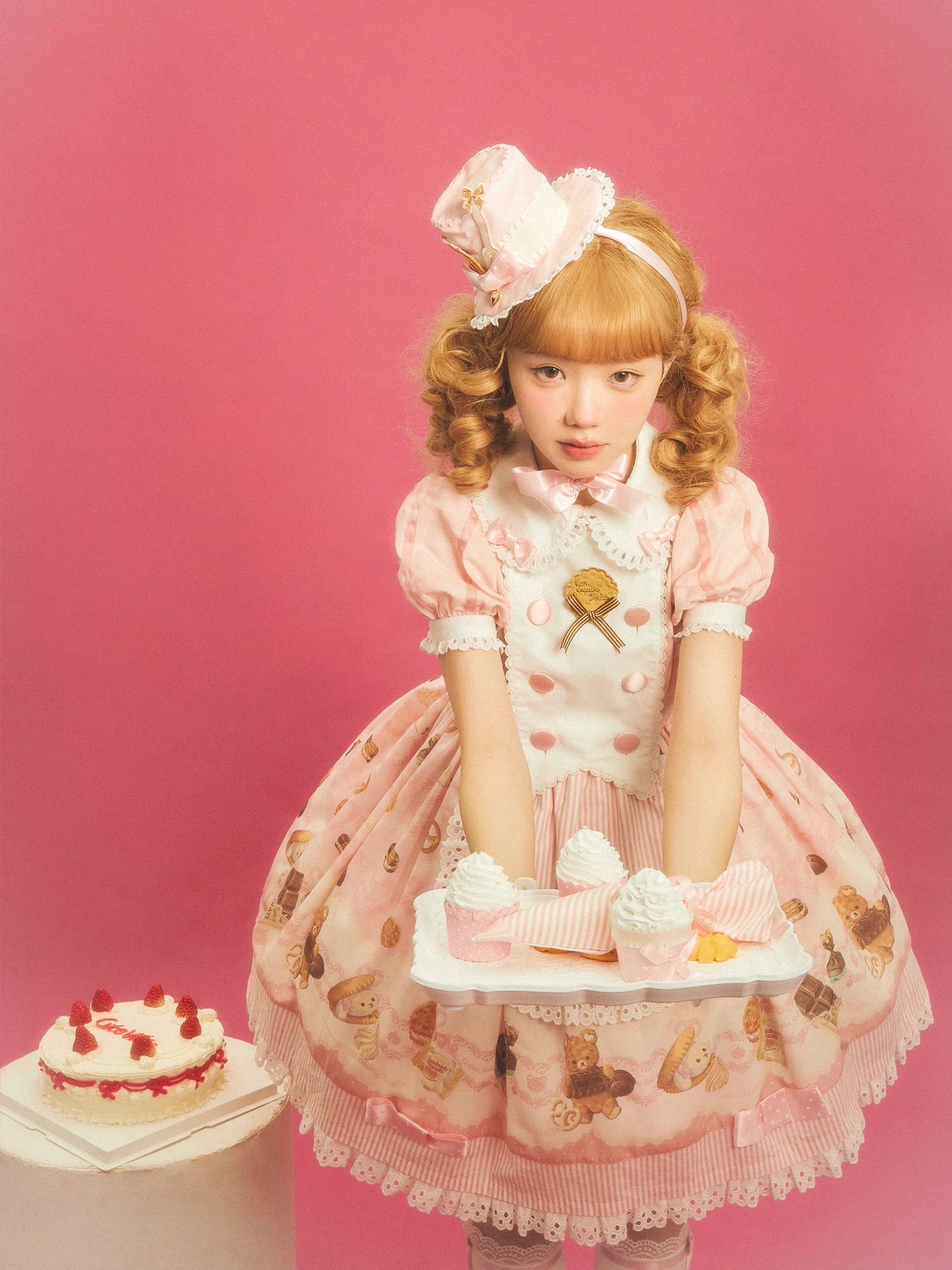 Patisserie Forever Happiness Lolita Pink OP Dress Set