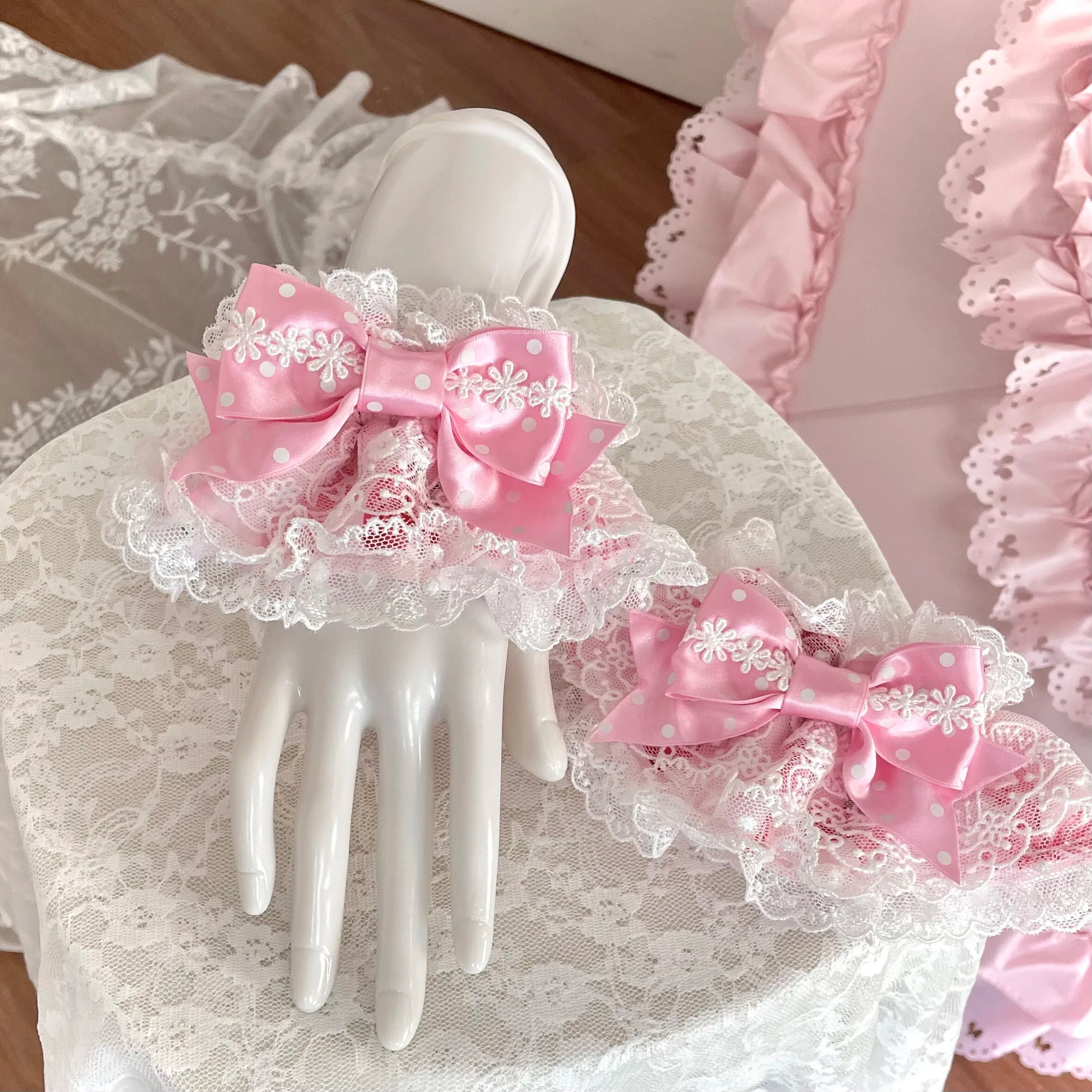 Deer Strawberry Garden Old-School Strawberry Print Lolita JSK Accessories