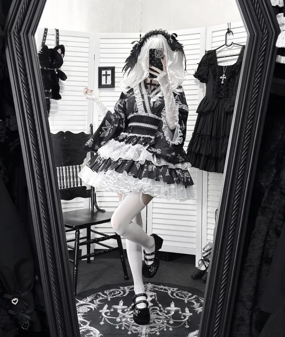Stitched Puppet Galaxy and You Gothic Lolita Yukata Set