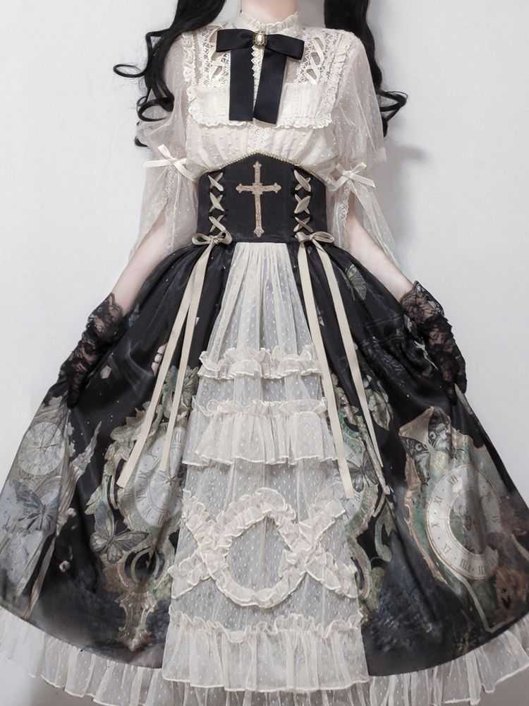 Lolita Elegant Vintage Dress LC1009