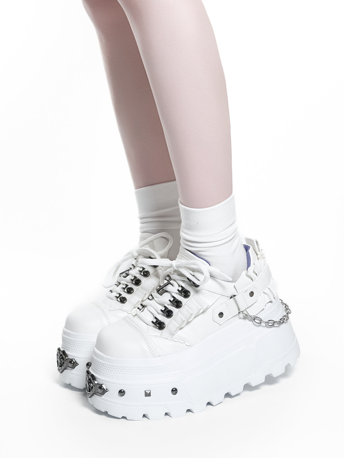 Absurd Oath × Hypoxic Outer Space Collaboration Platform Shoes