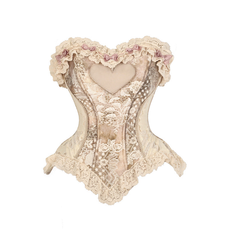 Cupid's Poem Casket Rococo Corset & Train Dress Set