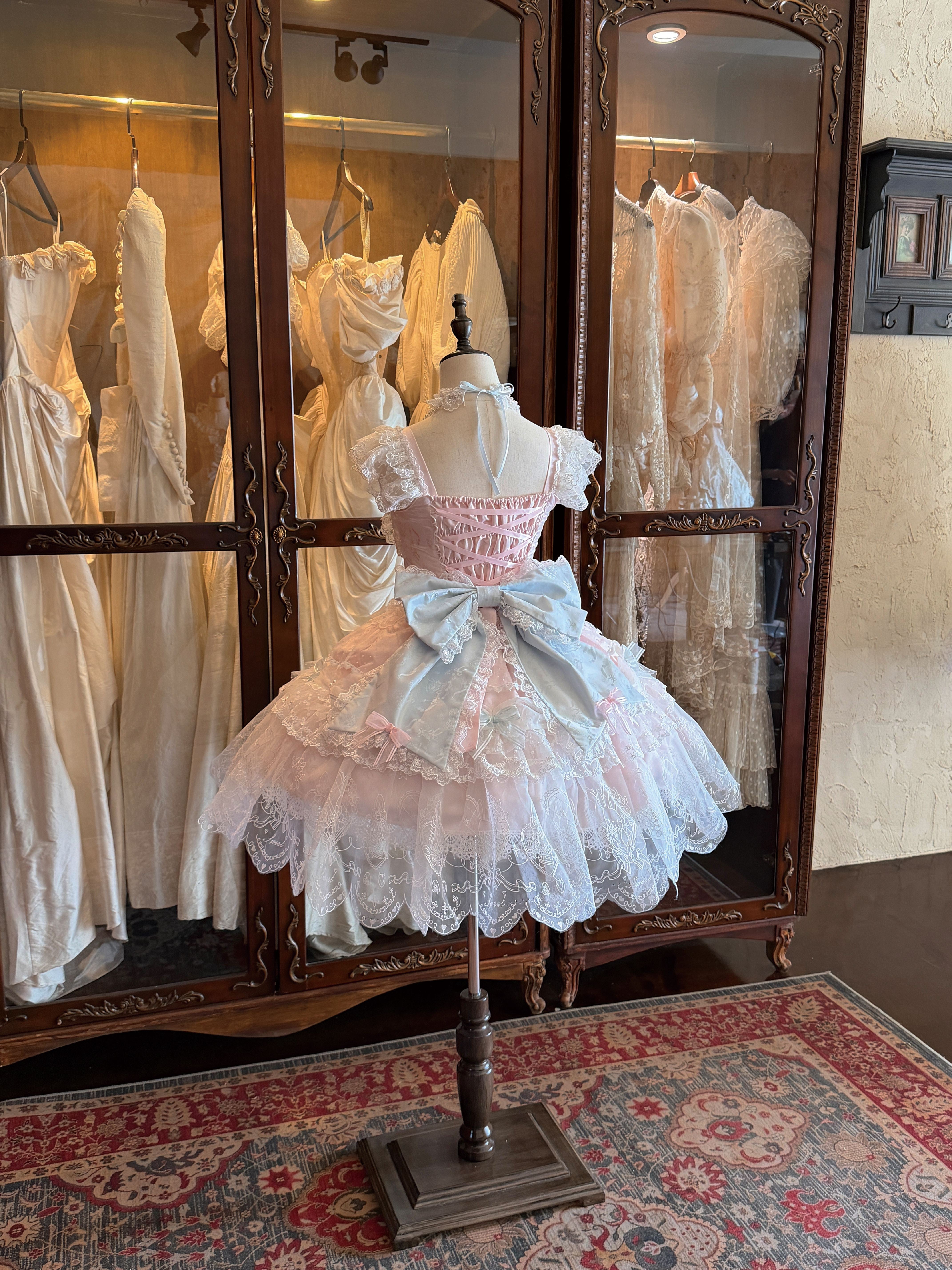 Rabbit Dream Letter Ballet Sweet Lolita JSK Suspender Dress