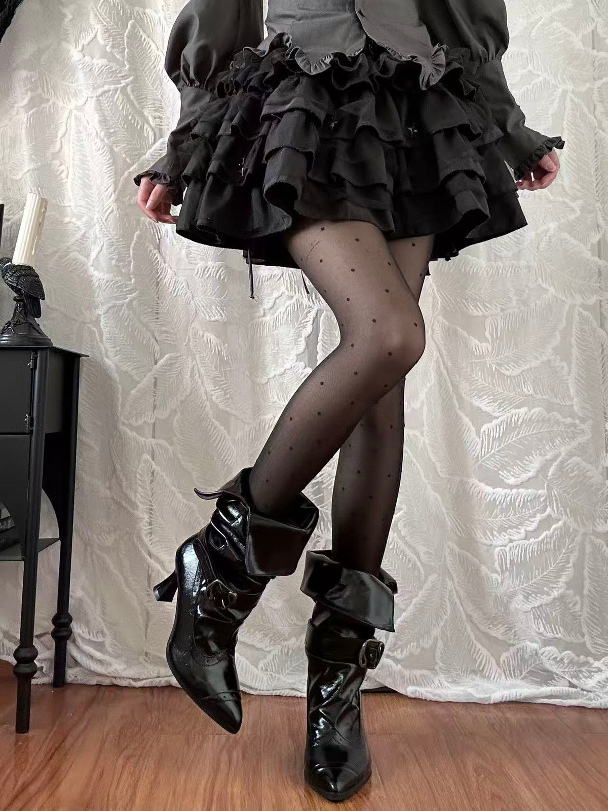 Paris Old‑Dream Vintage Elegant Classical Lolita High‑Heel Boots