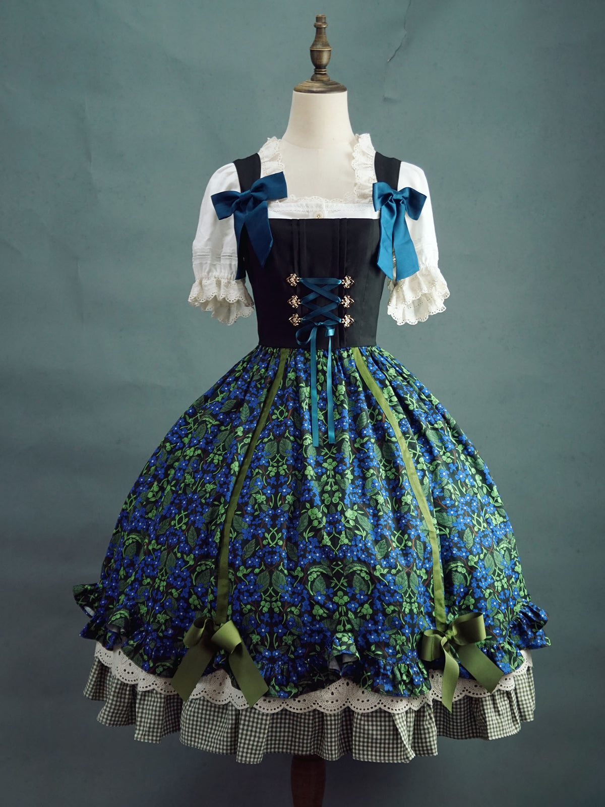 Blueberry Branches for the Woodland Bavarian Style Lolita JSK Dress