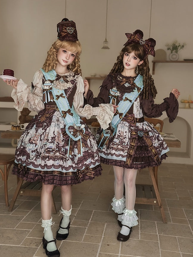Bear Cocoa Doll-like Lolita Suspender Dress